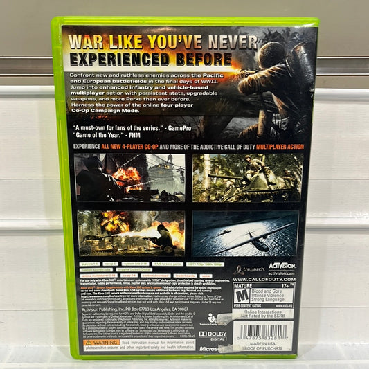 Call of Duty World at War - Xbox 360