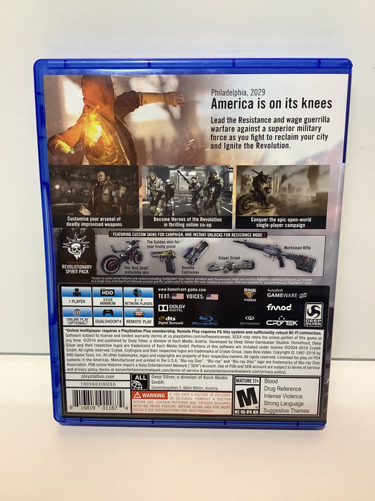 Homefront The Revolution - Playstation 4