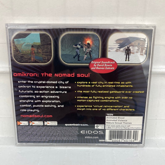 Omikron The Nomad Soul - Sega Dreamcast