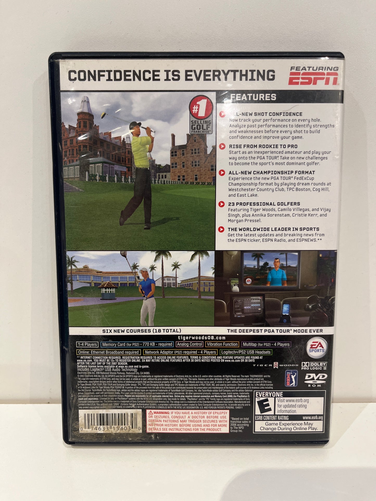 Tiger Woods PGA Tour 08 - Playstation 2