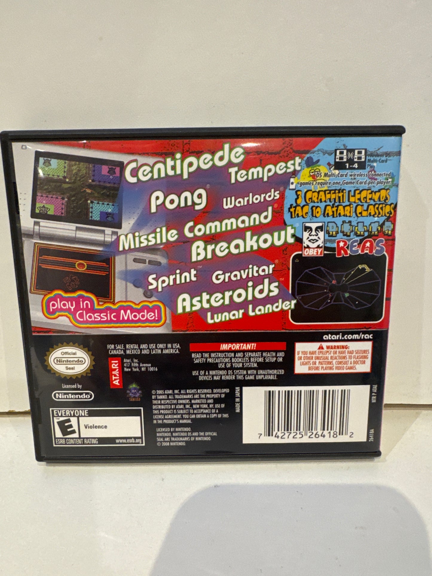 Retro Atari Classics - Nintendo DS