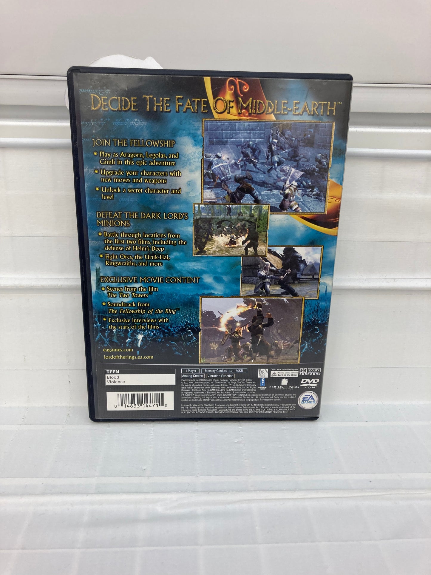 Lord of the Rings Two Towers - Playstation 2
