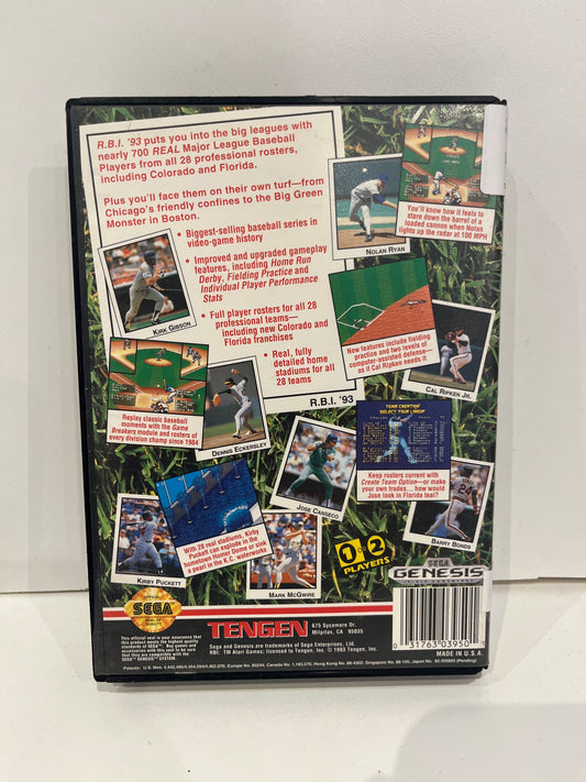 RBI Baseball 93 - Sega Genesis