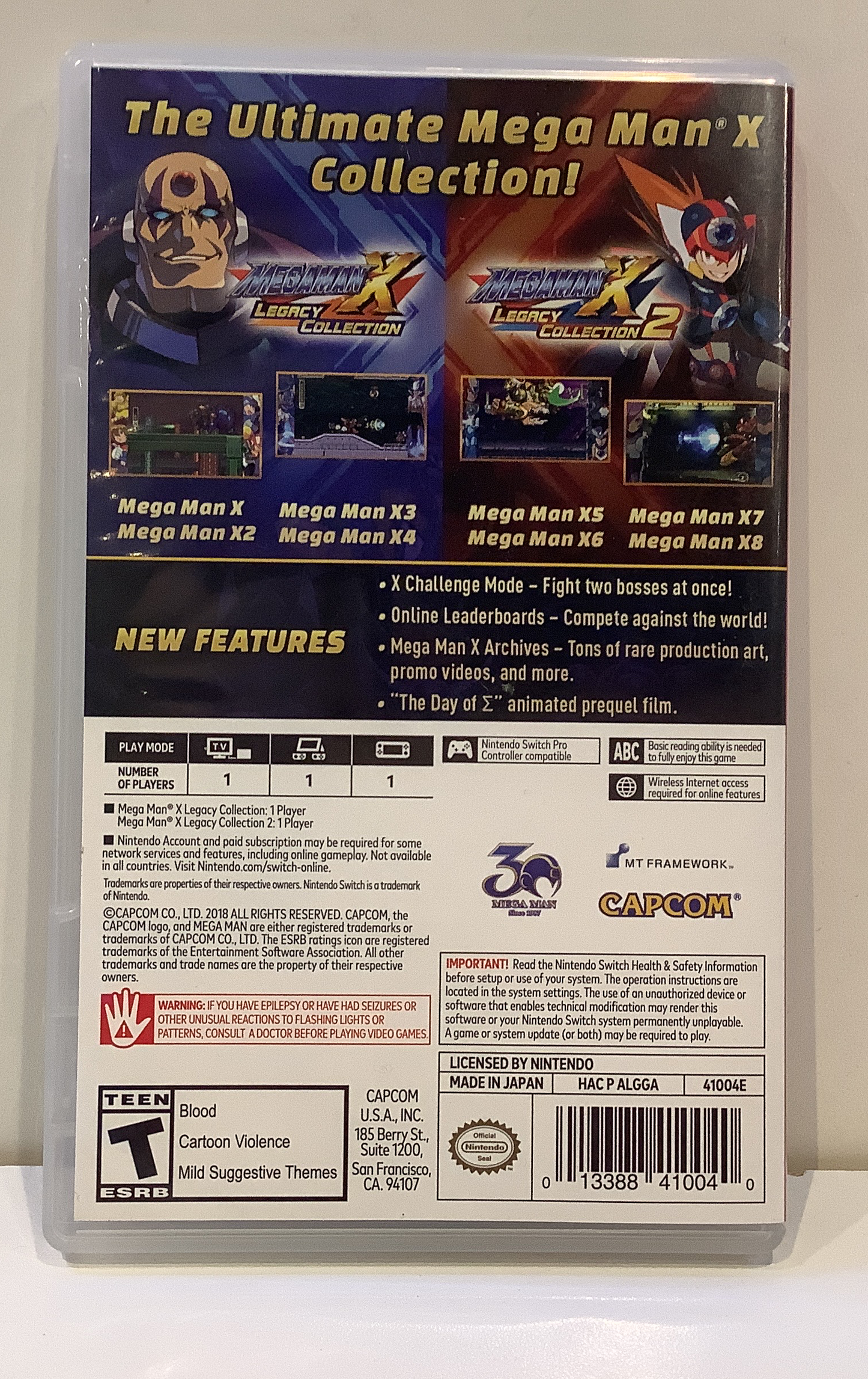 Mega Man X Legacy Collection 1 + 2 - Nintendo Switch