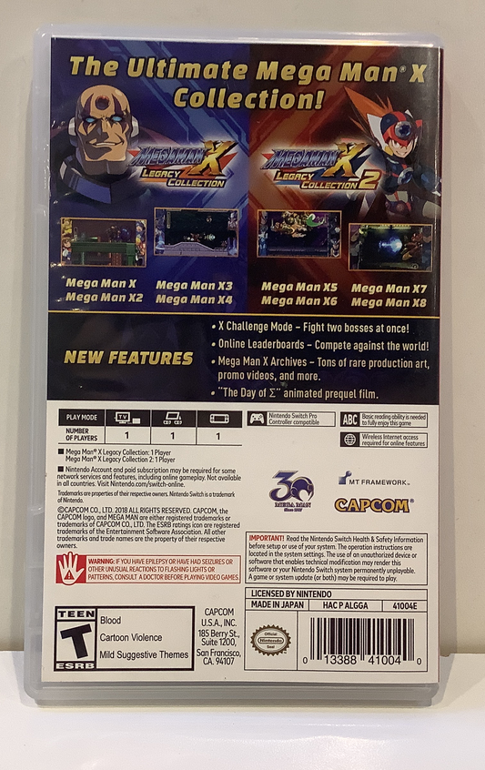 Mega Man X Legacy Collection 1 + 2 - Nintendo Switch