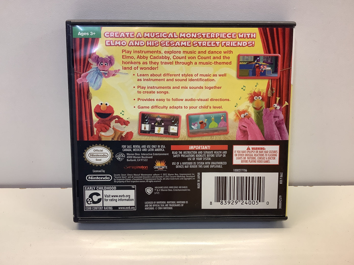 Sesame Street: Elmo's Musical Monsterpiece - Nintendo DS