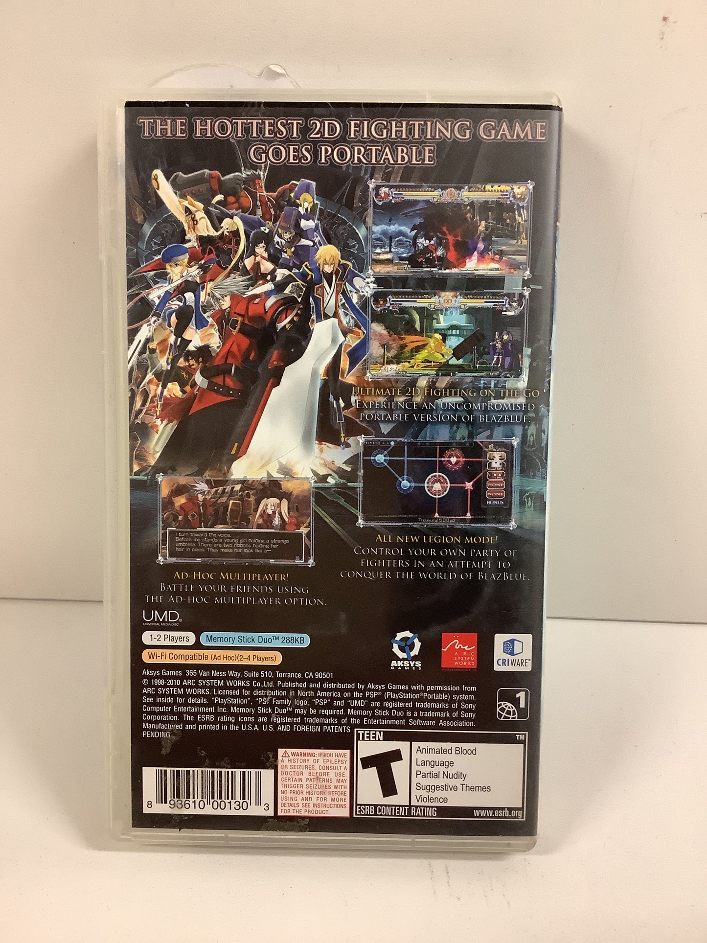 BlazBlue: Calamity Trigger Portable - PSP