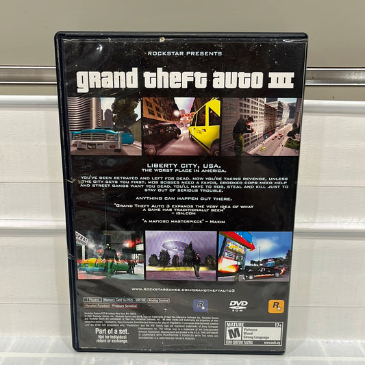 Grand Theft Auto III - Playstation 2