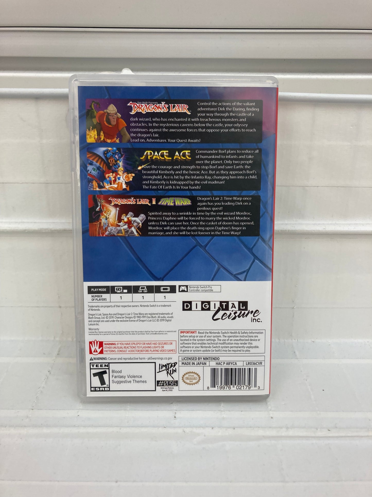 Dragon's Lair Trilogy - Nintendo Switch