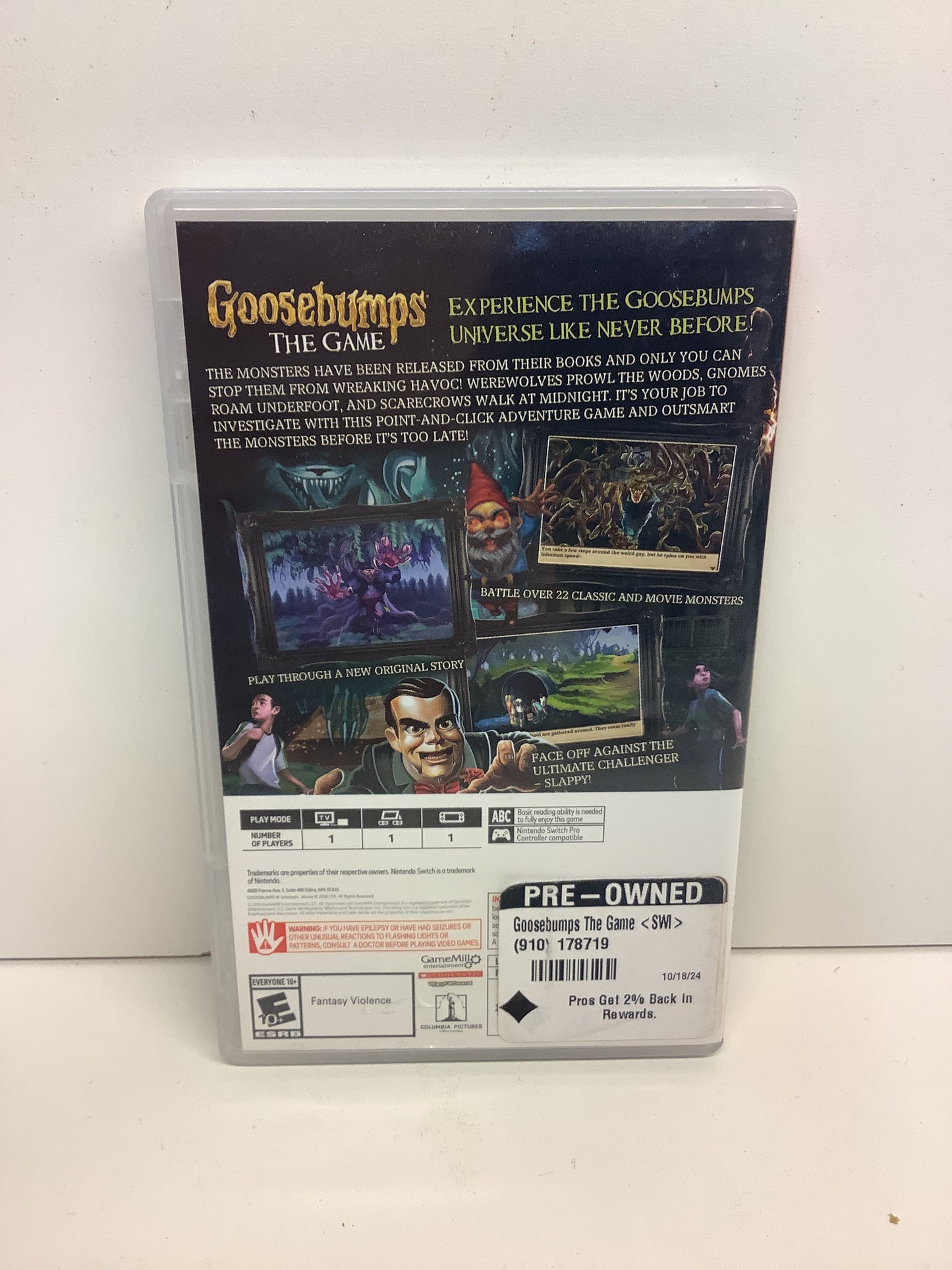Goosebumps The Game - Nintendo Switch