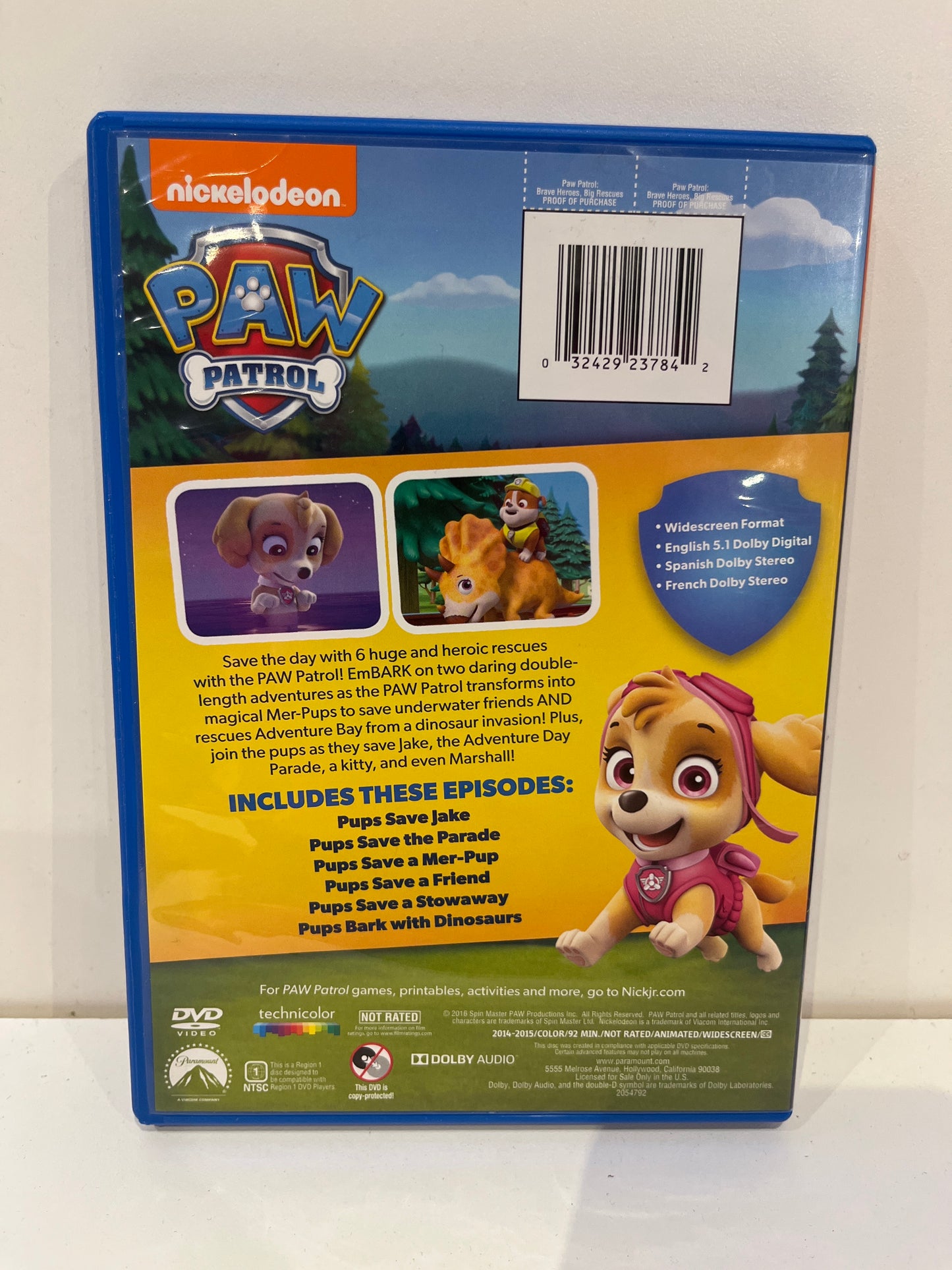 Paw Patrol: Brave Heroes Big Rescue - DVD