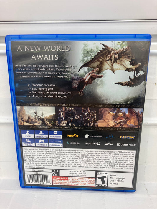 Monster Hunter: World - Playstation 4