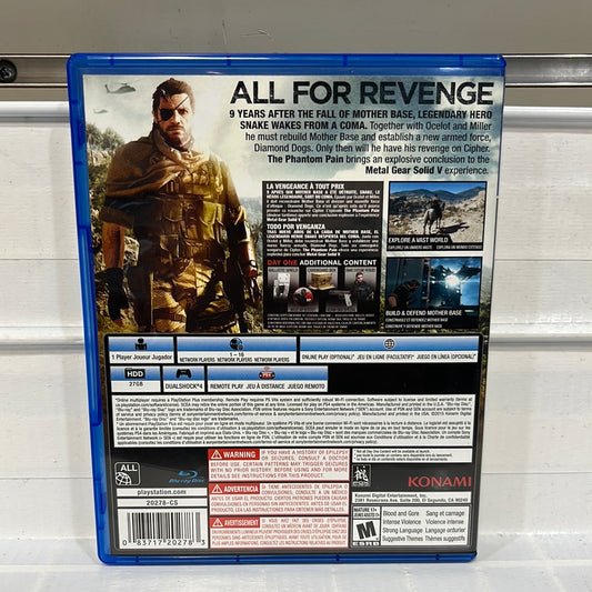 Metal Gear Solid V: The Phantom Pain - Playstation 4