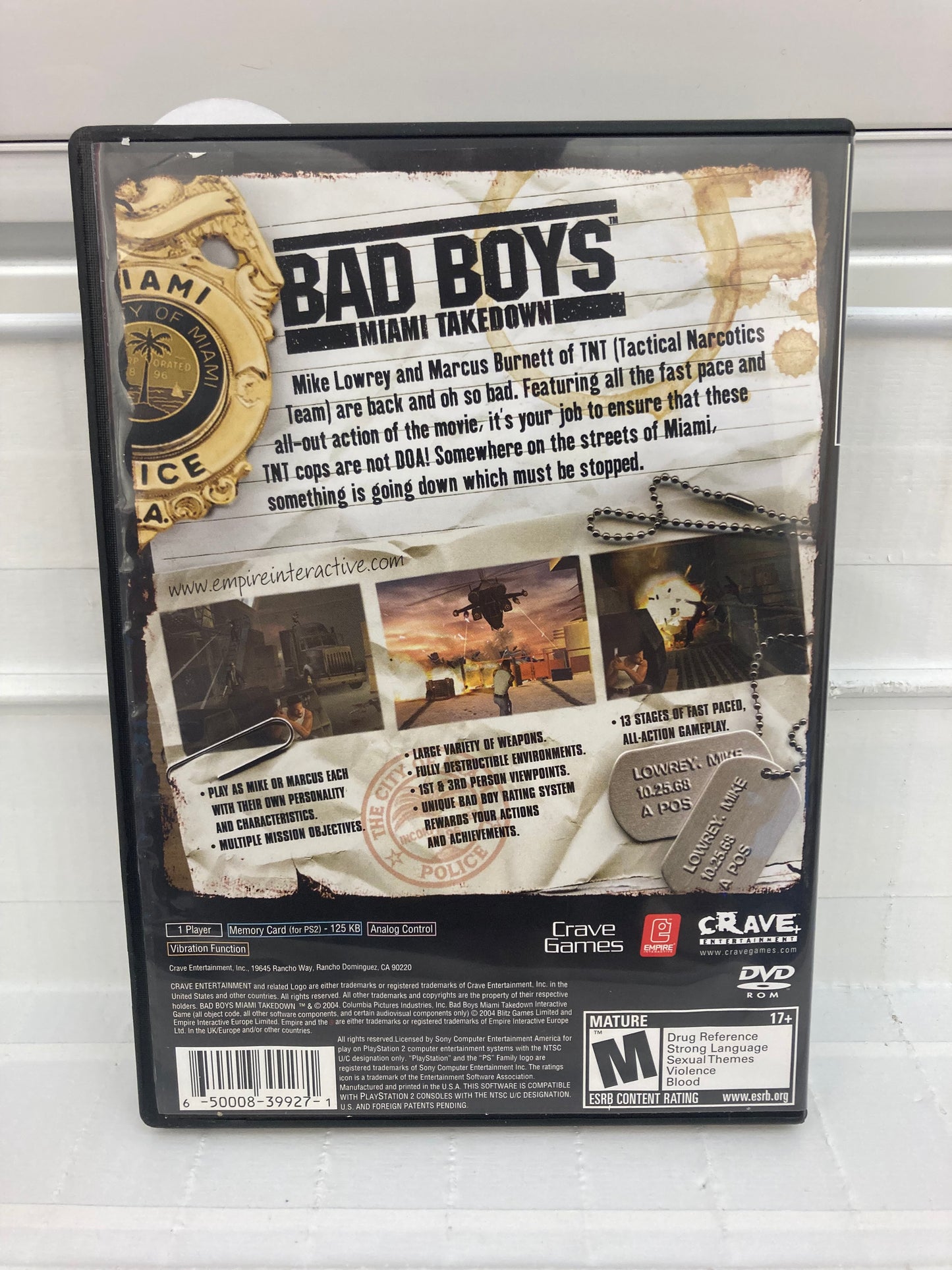 Bad Boys Miami Takedown - Playstation 2