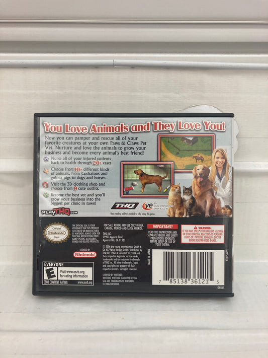 Paws & Claws Pet Vet - Nintendo DS