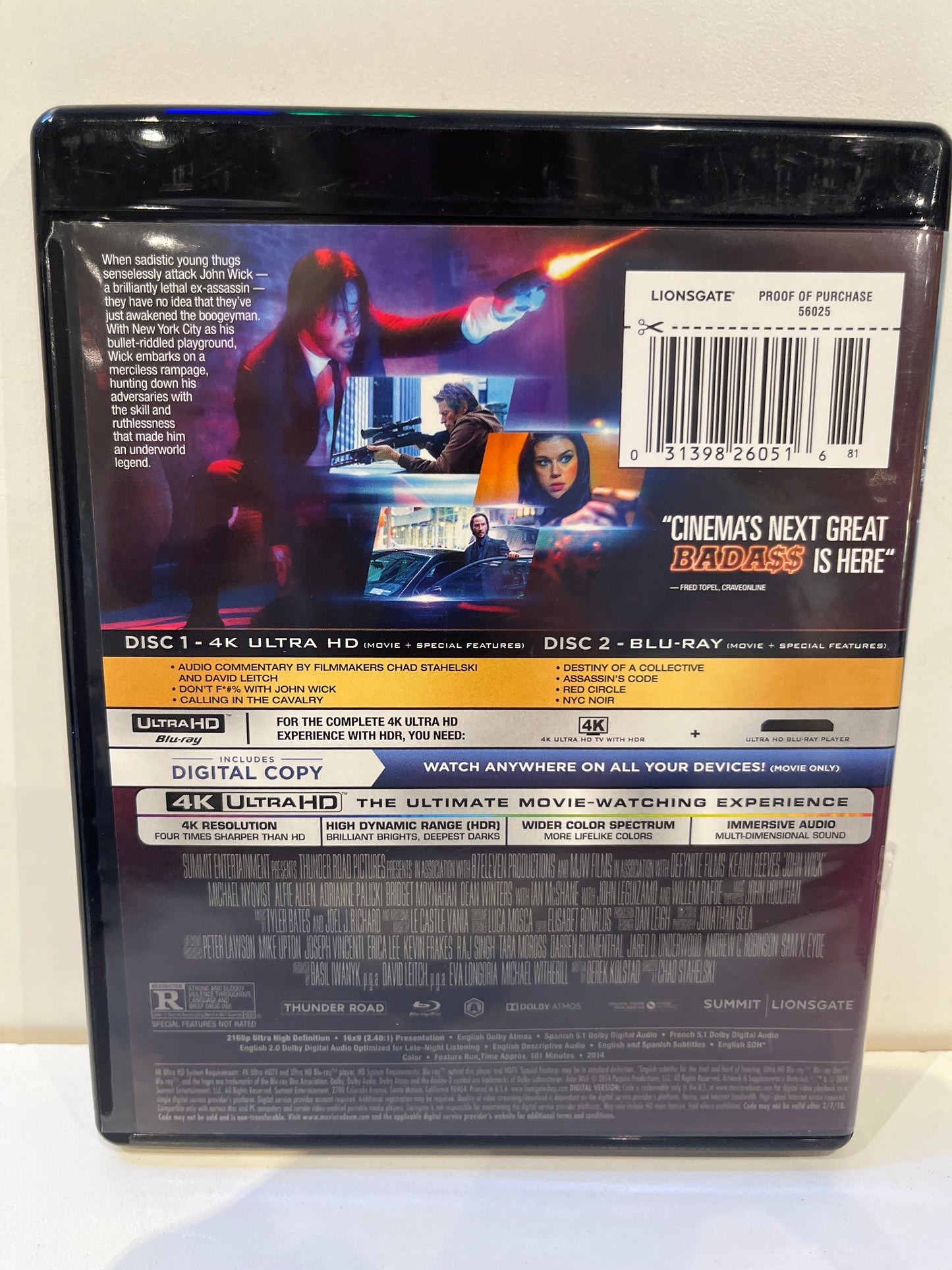 John Wick 4K - Blu-Ray