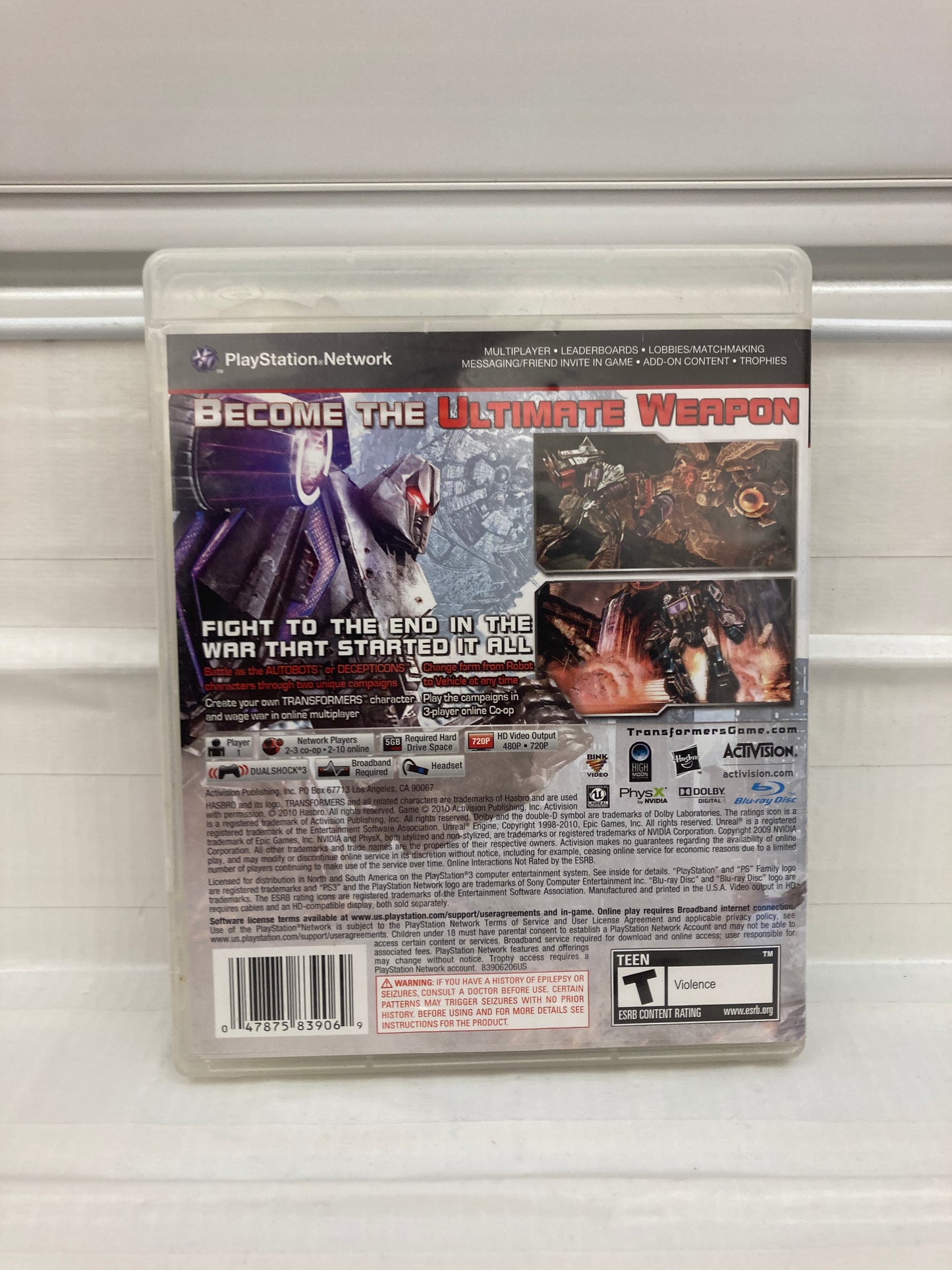 Transformers: War for Cybertron - Playstation 3