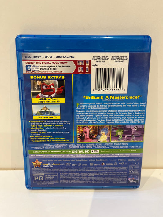 Disney Inside Out - Blu-Ray