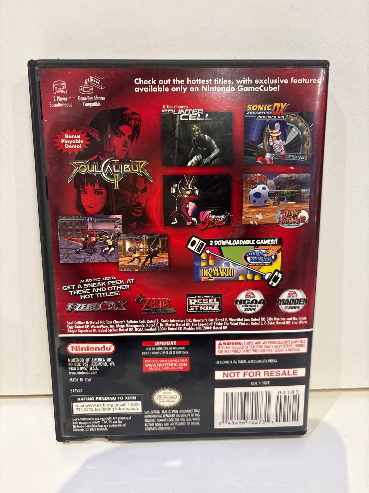 Nintendo Gamecube Preview Disc - Gamecube