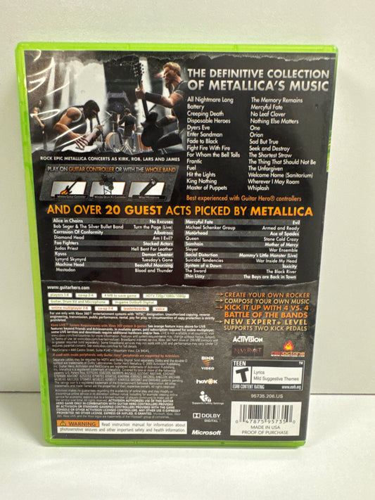 Guitar Hero: Metallica - Xbox 360