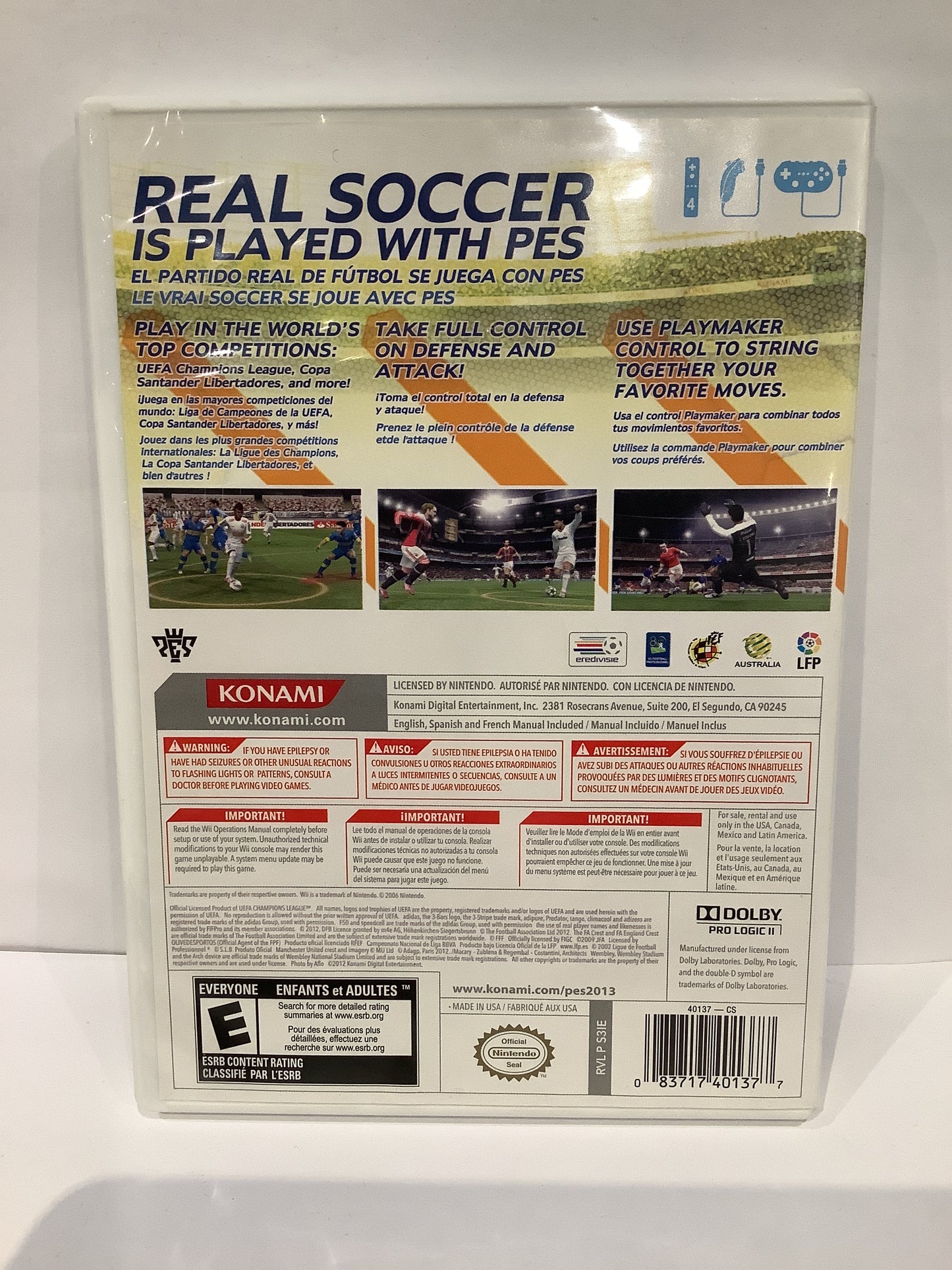 Pro Evolution Soccer 2013 - Wii