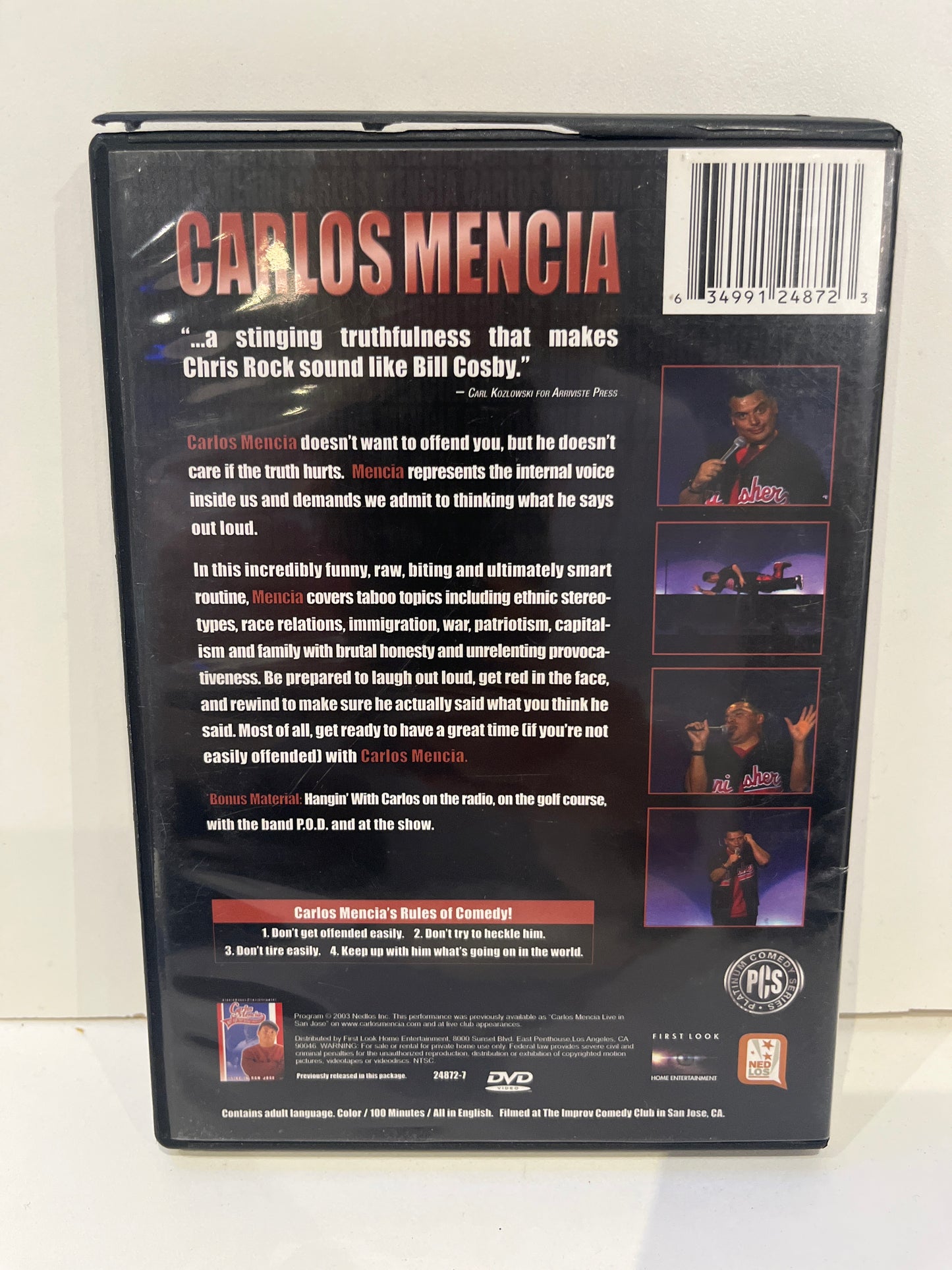 Carlos Mencia: Not for the Easily Offended - DVD
