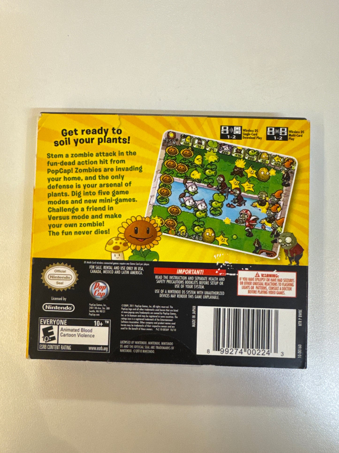 Plants vs. Zombies - Nintendo DS
