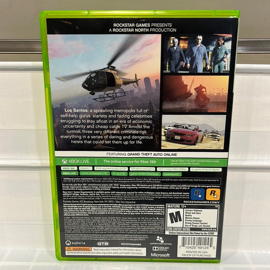 Grand Theft Auto V - Xbox 360