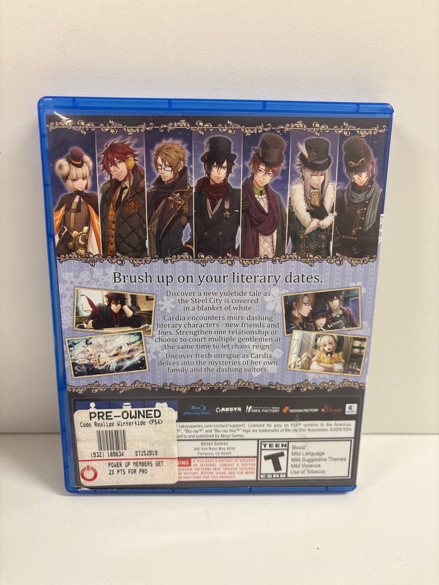 Code Realize Wintertide Miracles - Playstation 4