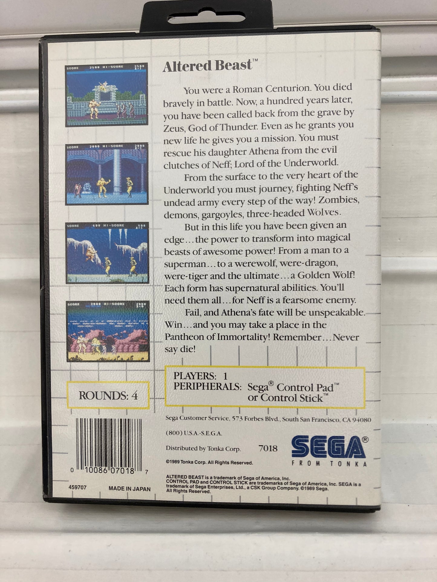 Altered Beast - Sega Master System