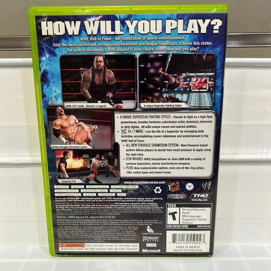 WWE Smackdown vs. Raw 2008 - Xbox 360