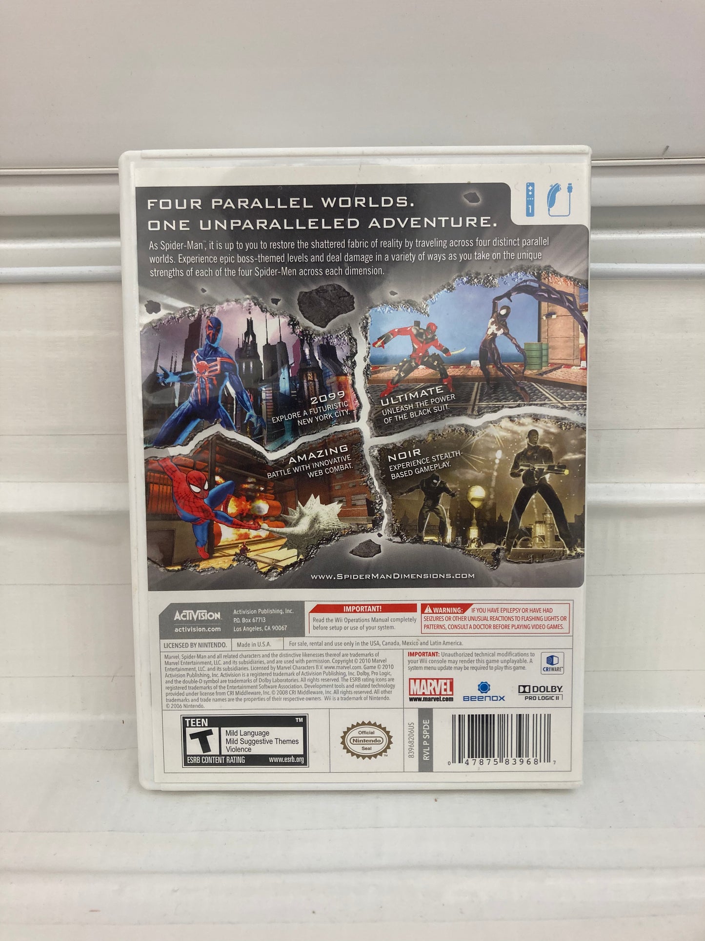 Spiderman: Shattered Dimensions - Wii