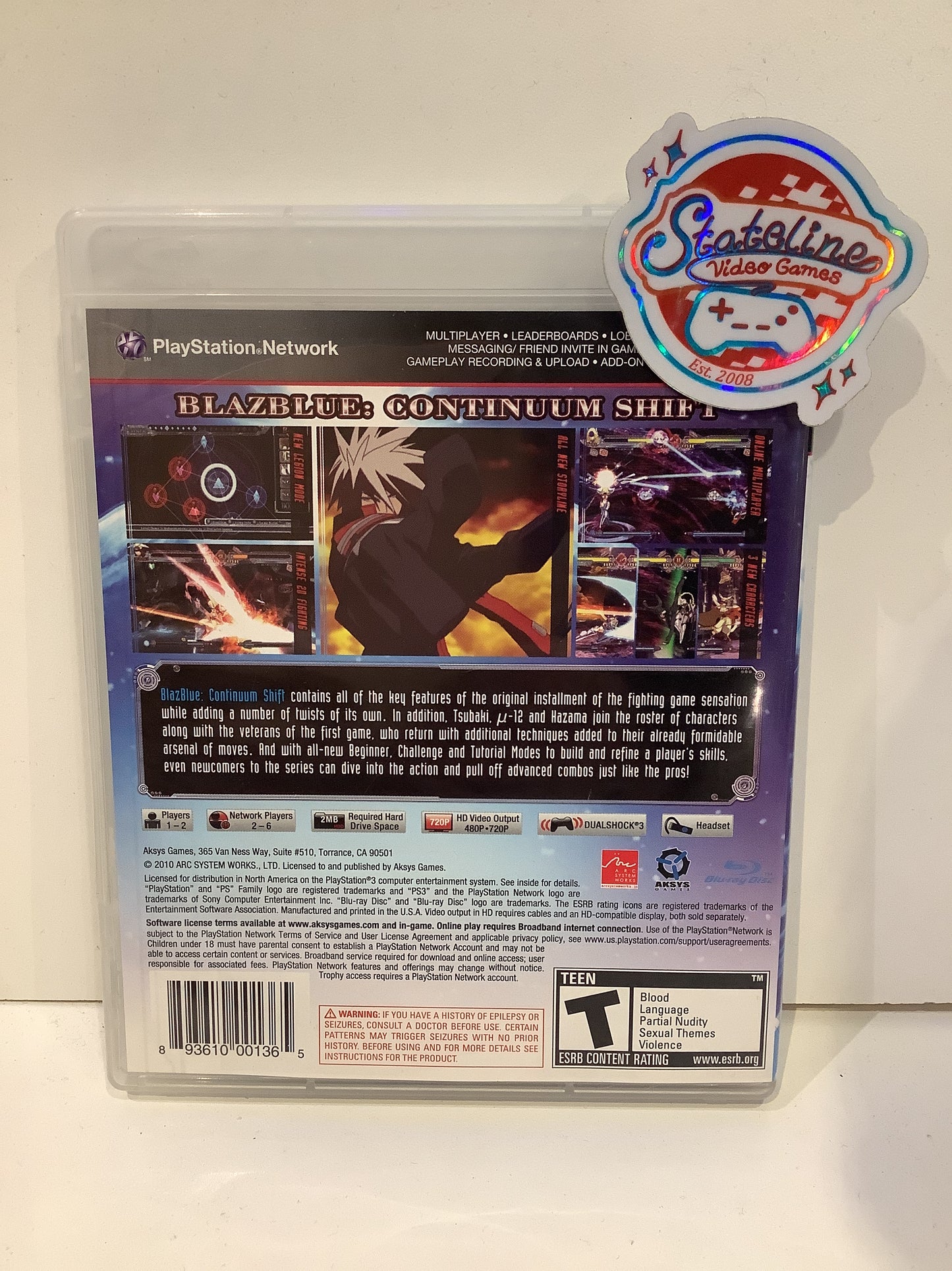 BlazBlue: Continuum Shift - Playstation 3