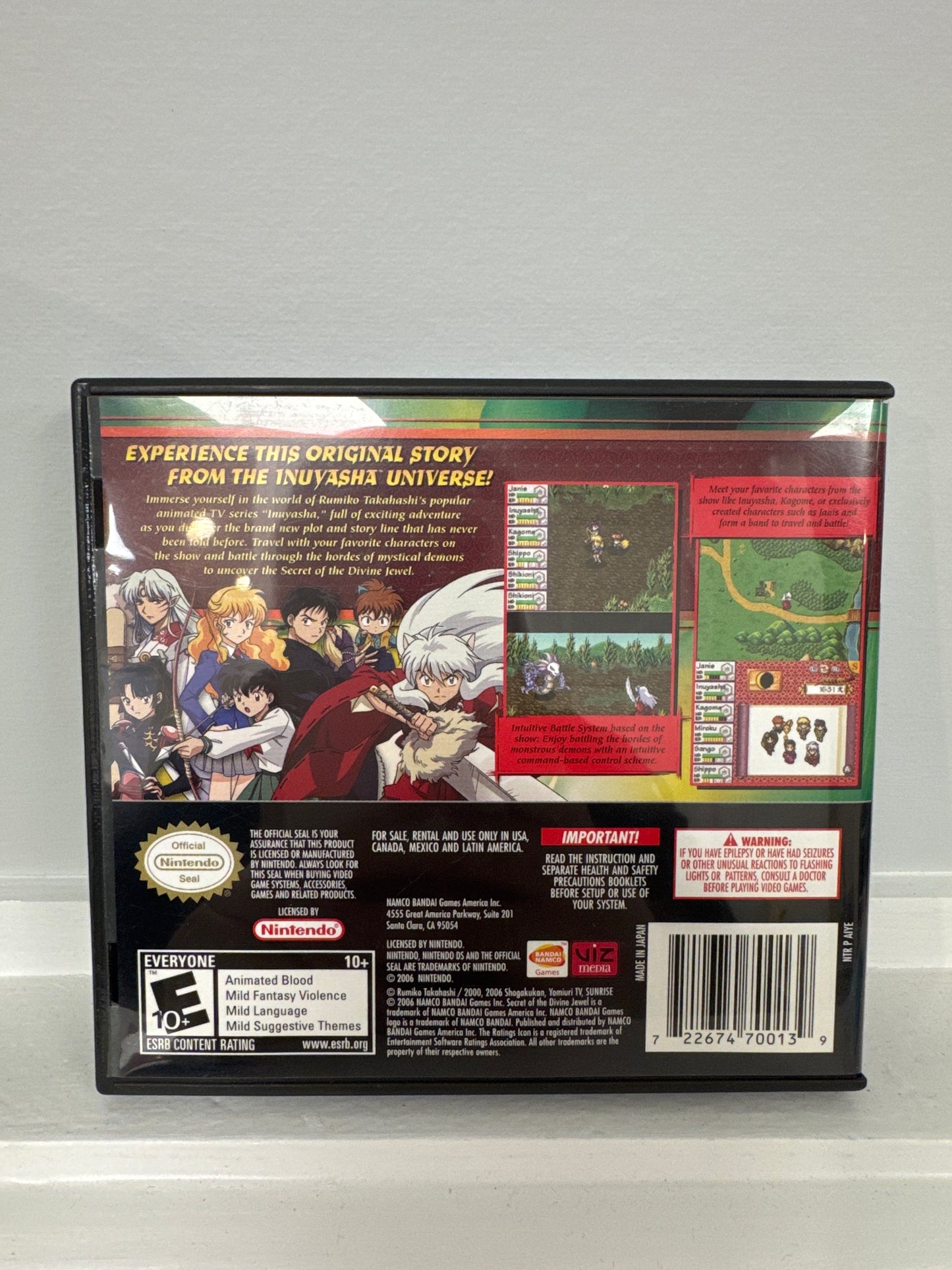 Inuyasha Secret of the Divine Jewel - Nintendo DS