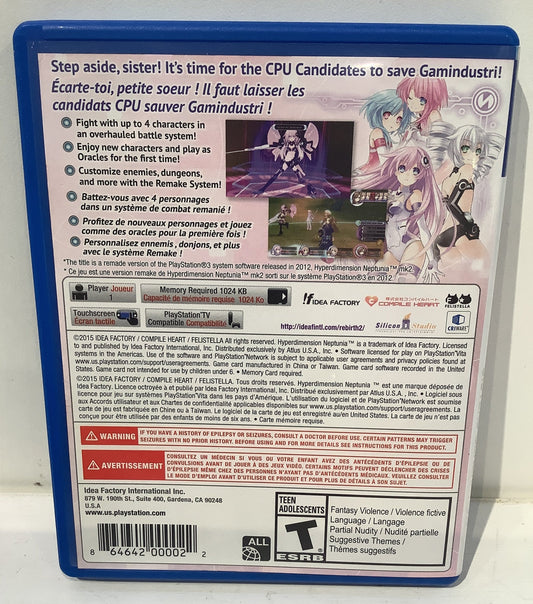 Hyperdimension Neptunia Re;Birth 2: Sisters Generation - Playstation Vita