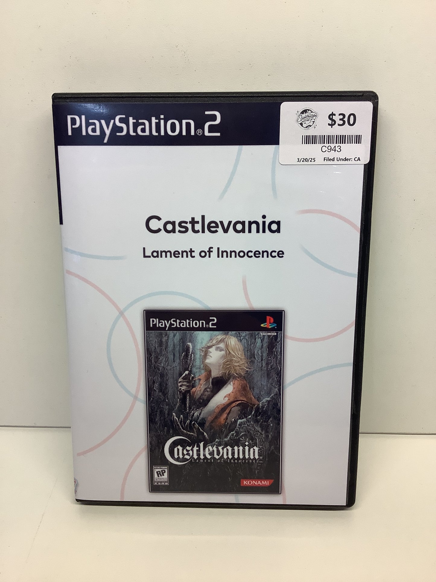 Castlevania Lament of Innocence - Playstation 2