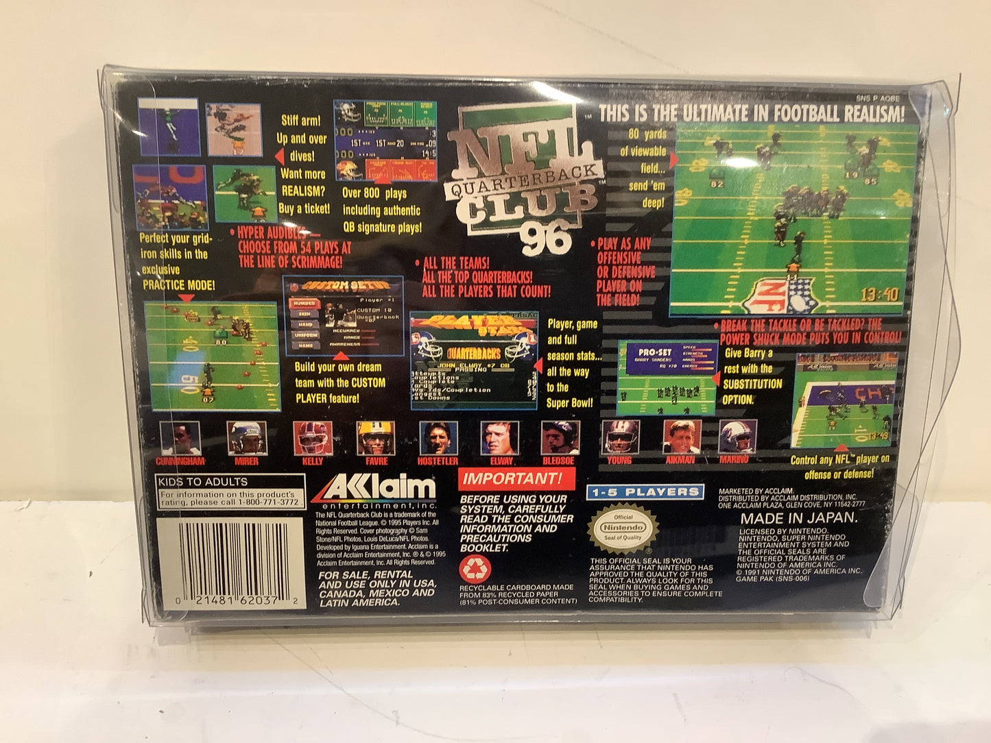 NFL Quarterback Club 96 - Super Nintendo
