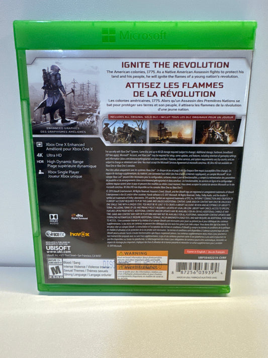Assassin's Creed III Remastered - Xbox One