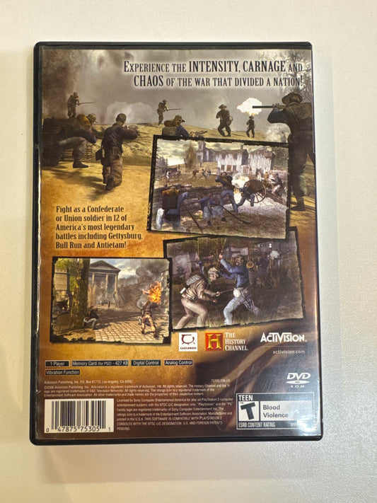 History Channel Civil War A Nation Divided - Playstation 2