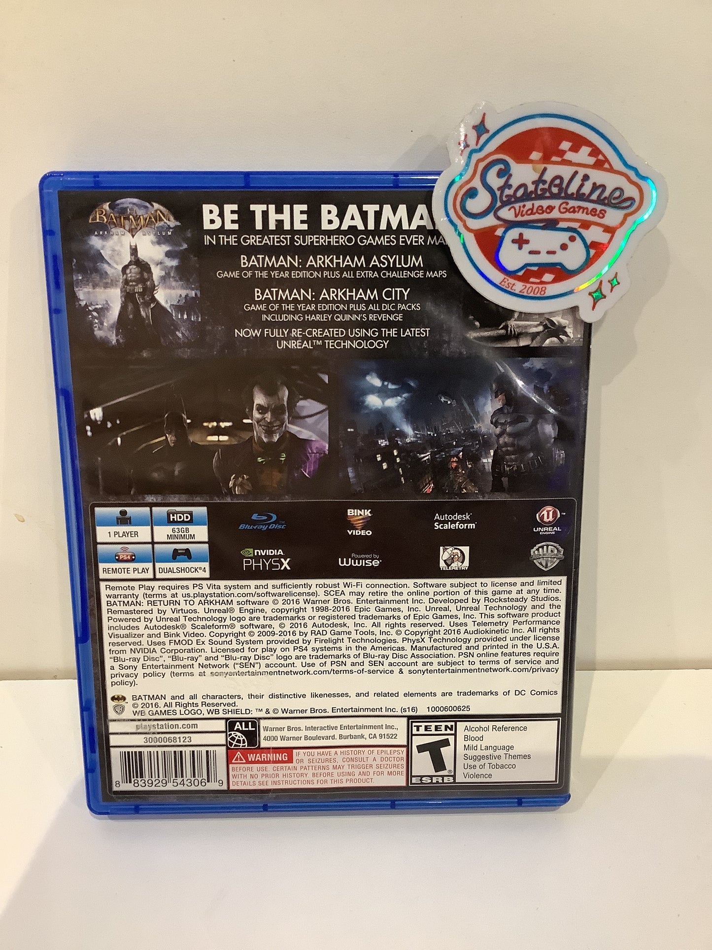 Batman: Return to Arkham - Playstation 4