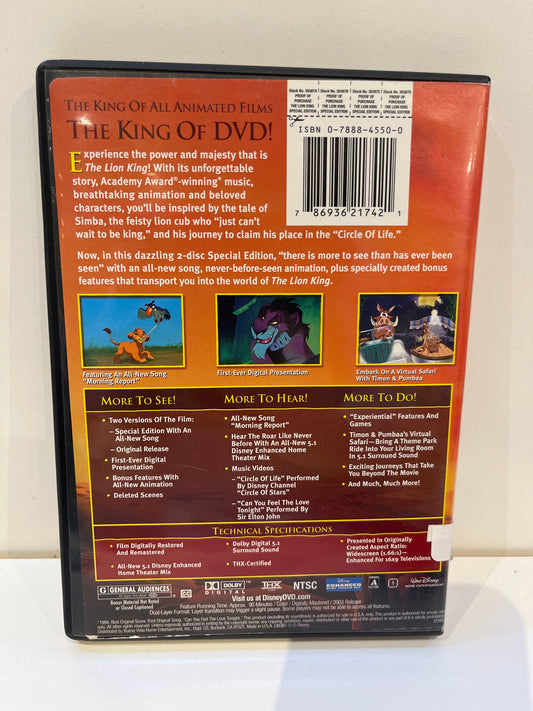 The Lion King: Platinum Edition - DVD
