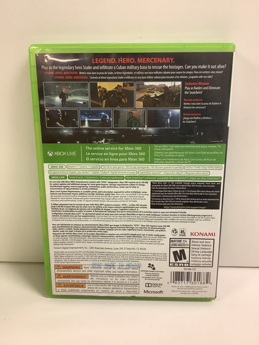 Metal Gear Solid V: Ground Zeroes - Xbox 360