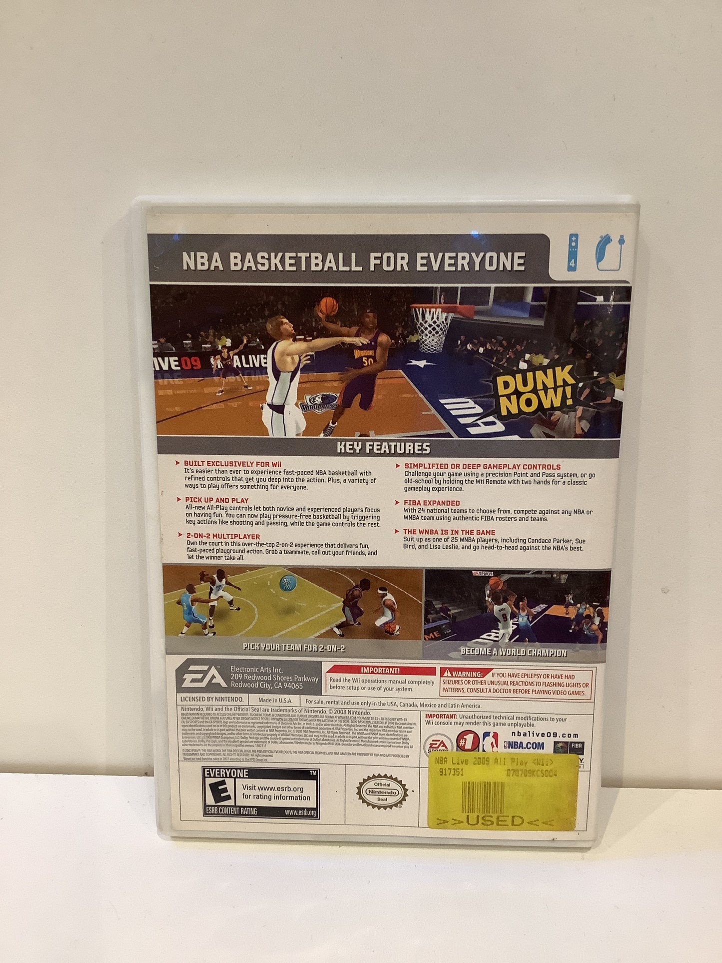 NBA Live 09 All-Play - Wii