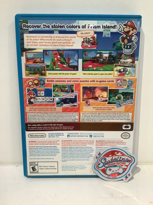Paper Mario Color Splash - Wii U