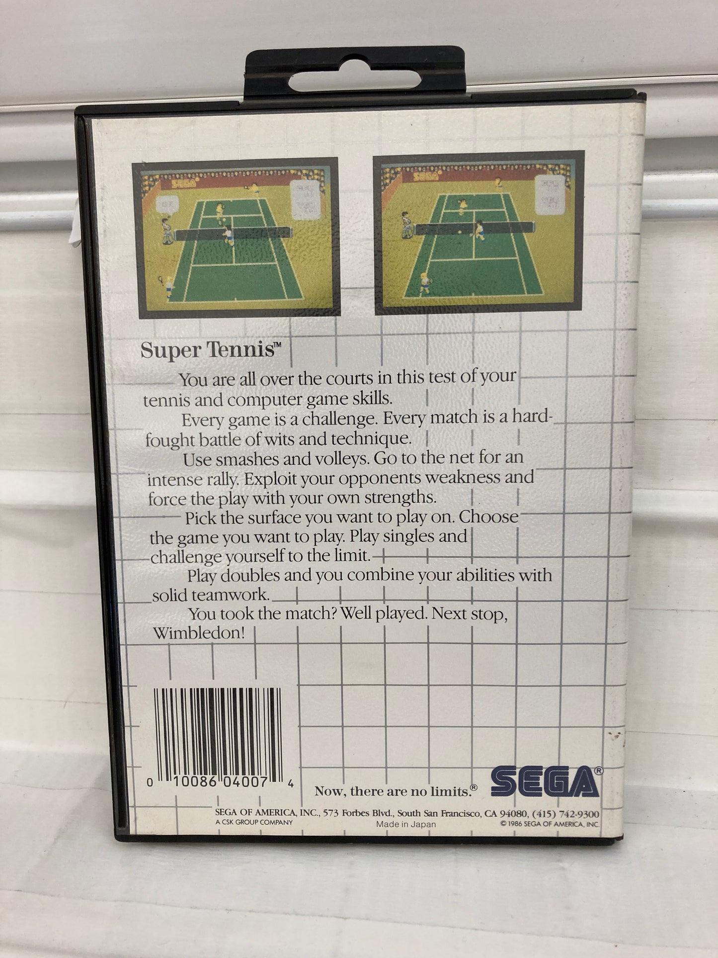 Super Tennis - Sega Master System