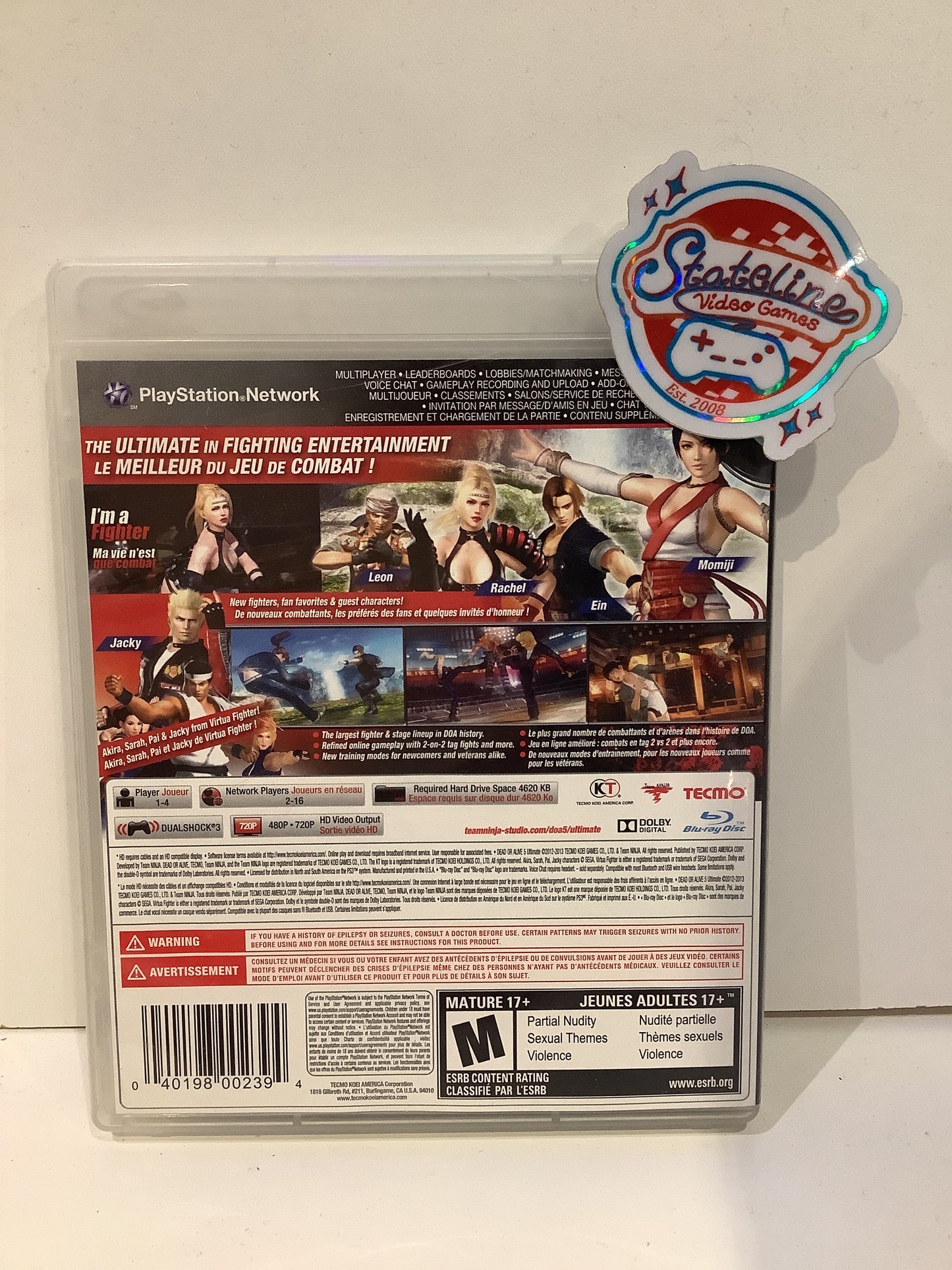 Dead or Alive 5 Ultimate - Playstation 3
