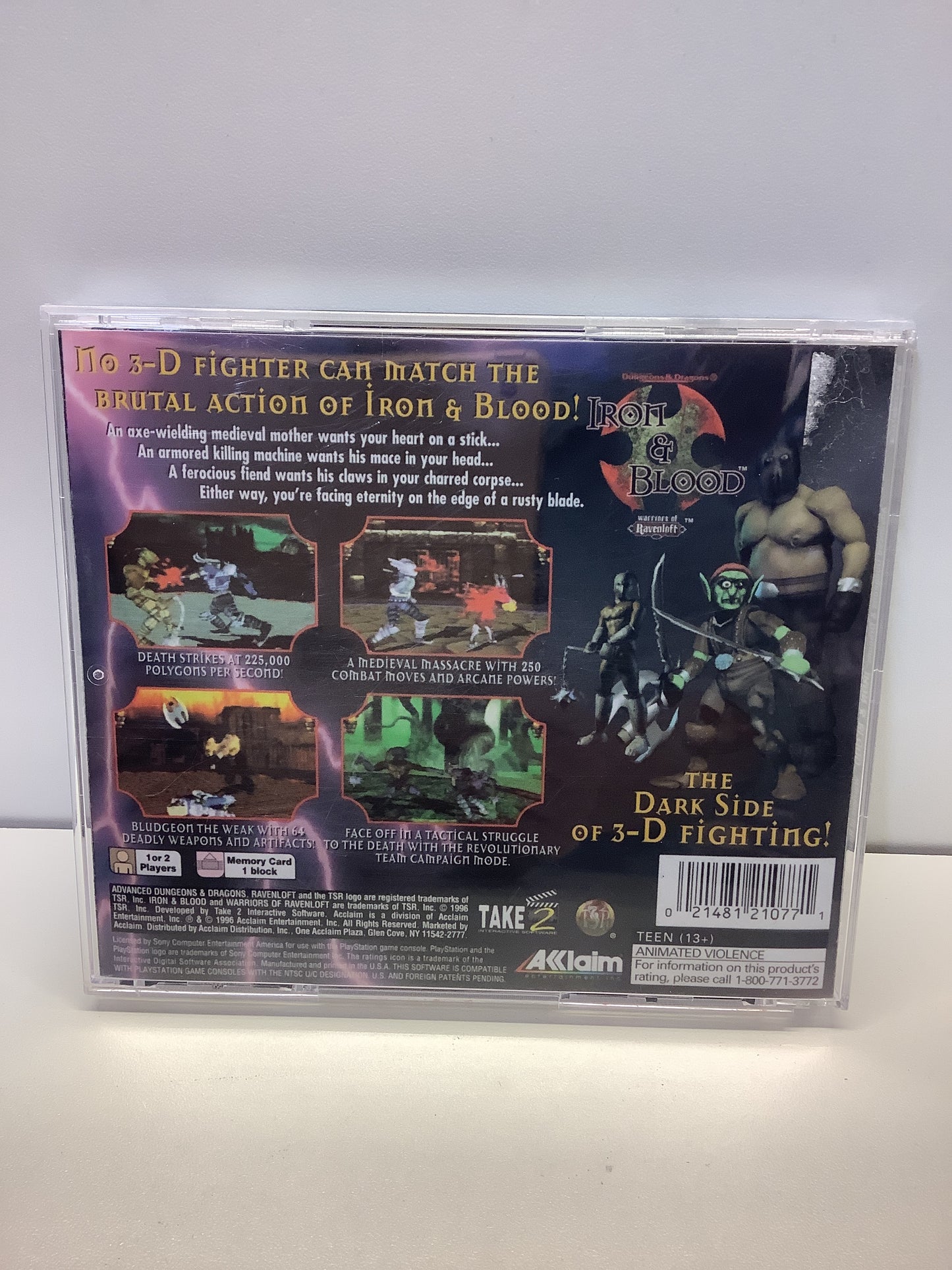 Advanced Dungeons & Dragons Iron and Blood - Playstation