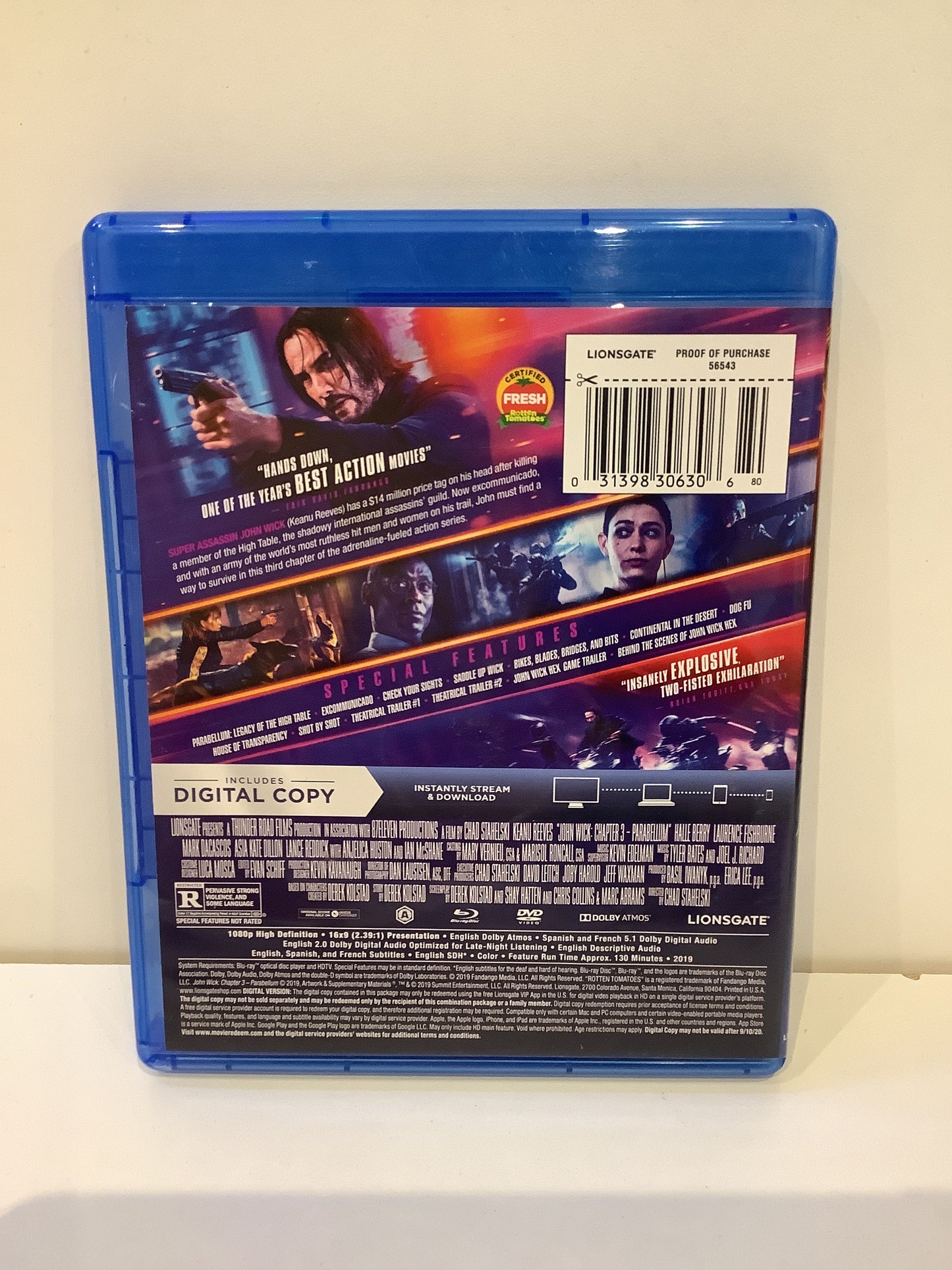John Wick Chapter 3: Parabellum - Blu-Ray