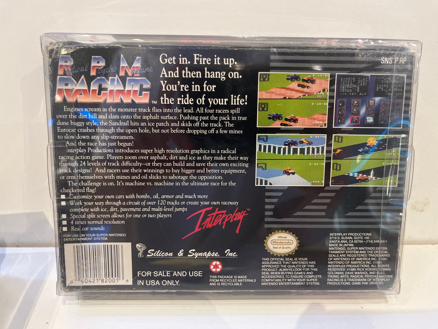 Radical Psycho Machine RPM Racing - Super Nintendo