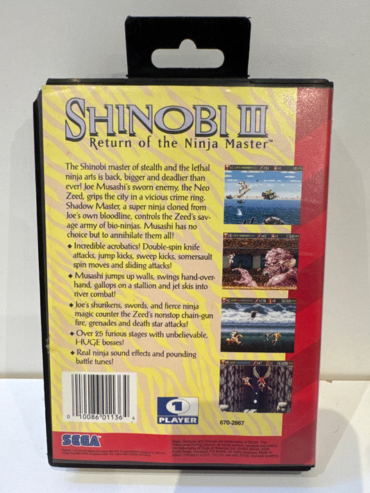 Shinobi III Return of the Ninja Master - Sega Genesis